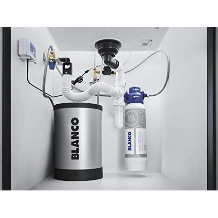 Blanco Küchenarmatur drink.hot TAMPERA, 3-in-1 Armatur für kaltes, warmes und kochend heißes Wasser, chrom – Bild 4