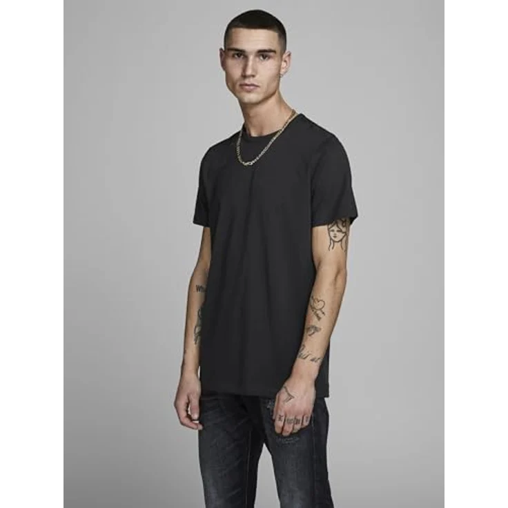 Jack & Jones Basic Shirt, Herren, Schwarz, 2er Pack, atmungsaktiv und bequem – Bild 8