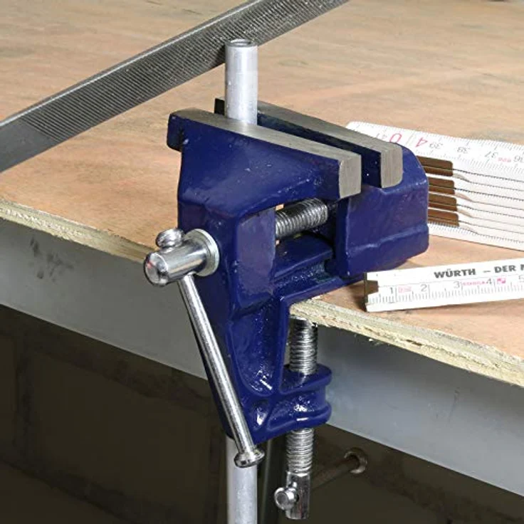 TRIZERATOP Schraubstock 60 mm, Tischschraubstock aus Gusseisen – Bild 3