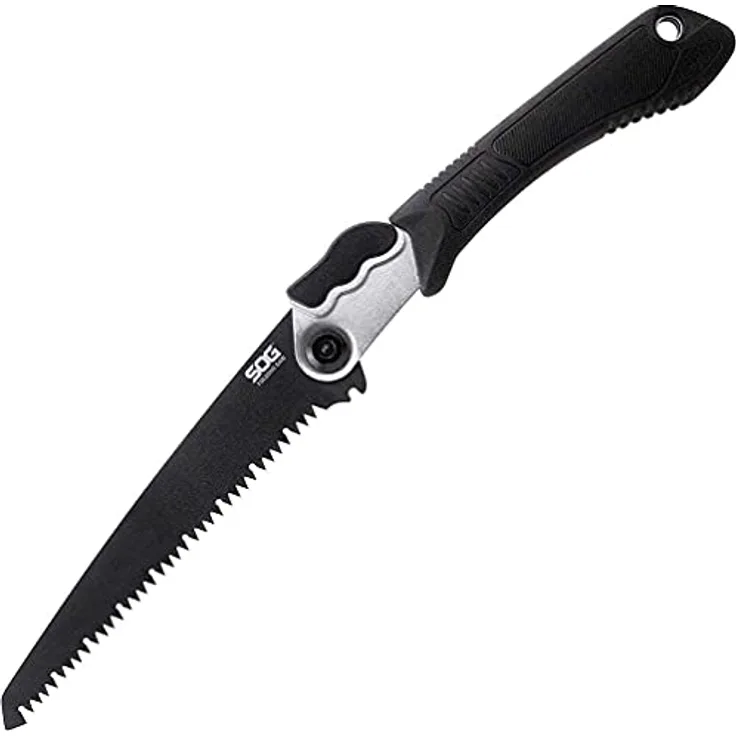 SOG Klappsäge, Handsäge mit 209 mm High Carbon Stahlklinge, Nylonscheide, 168 g Gewicht
