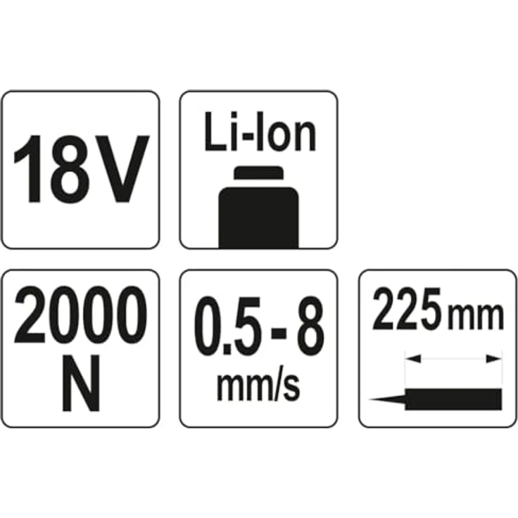 Yato Druckluft-Kartuschenpistole Kartuschenpresse ohne Akku 18 V, Schwarz-Rot, LED-Leuchte, Anti-Leck-Mechanismus, ergonomisches Design – Bild 8