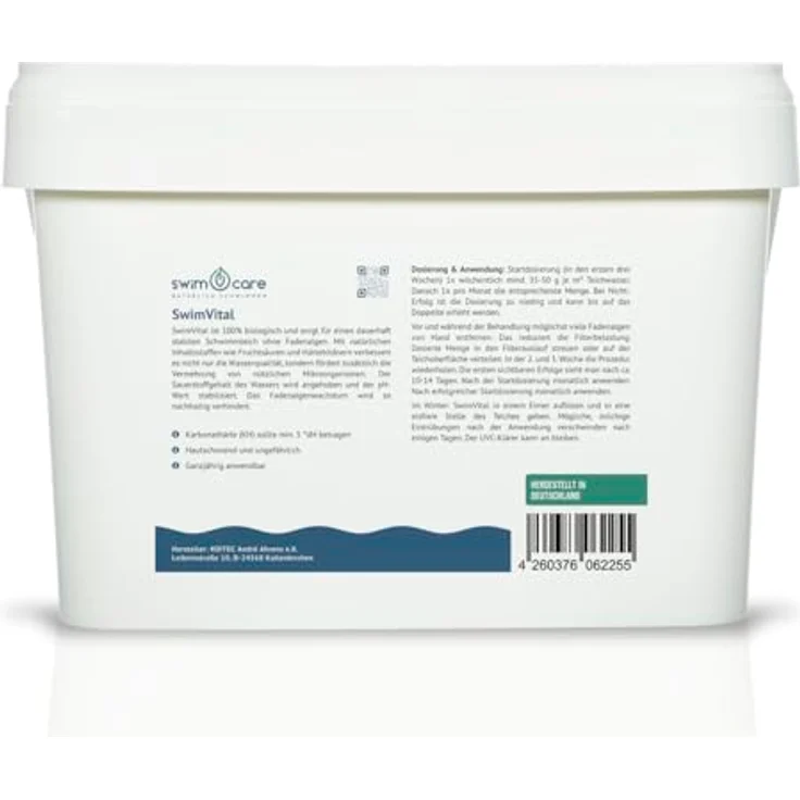 SWIMCARE SwimVital, 10 kg Fadenalgenverdränger, 100% biologisch für Teichpflege – Bild 2