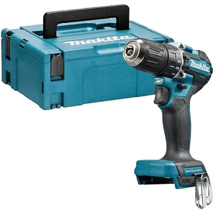 Makita DDF487ZJ Akku-Bohrschrauber, bürstenloser Motor, XPT Schutz vor Staub und Spritzwasser, kompakt