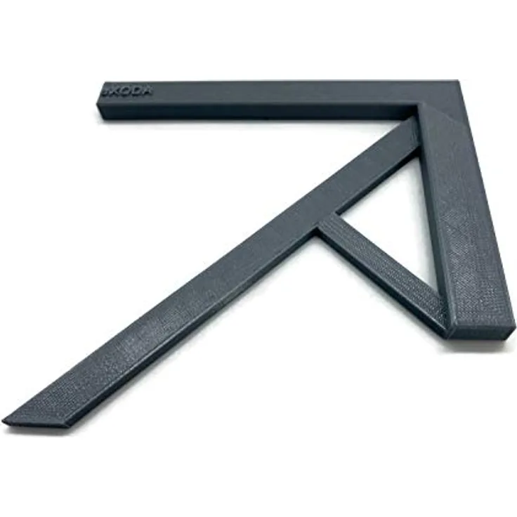 eXODA Zentrierwinkel Profi Mittenfinder, hochwertige Polyactid Konstruktion für Rundmaterial und Rechtecke, 14,8 cm x 14,3 cm