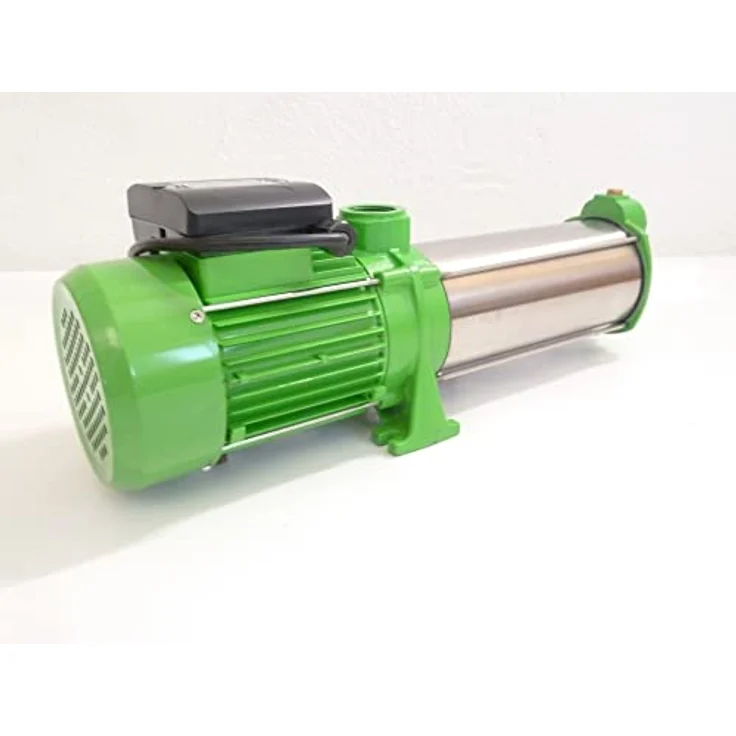 CHM GmbH® Kreiselpumpe 380 Volt 1,5 KW Gartenpumpe Edelstahl 10200 L/h, Förderhöhe 65 Meter und 6,5 Bar Druck Wasserpumpe, 5x Edelstahl Schaufelräder, Thermal Protection. – Bild 3