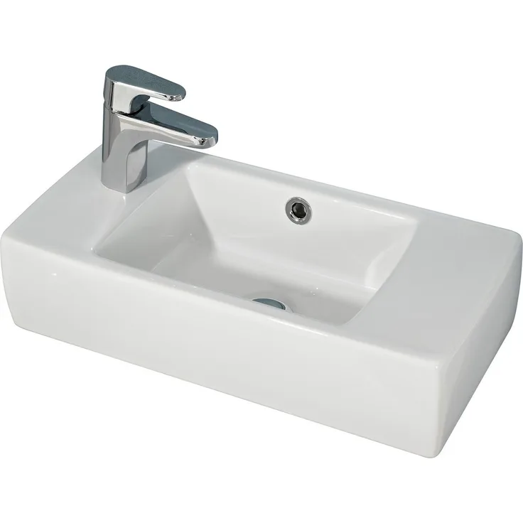 PELIPAL Waschbecken 50 x 12 x 25 cm (B/H/T), Weiß - Preisvergleich