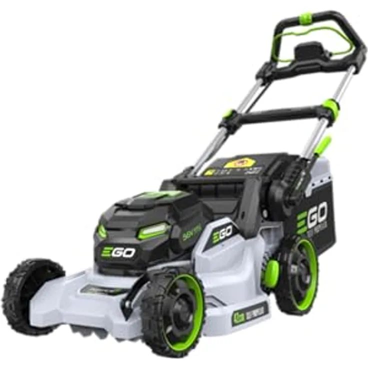 EGO Rasenmäher LM1710E-SP, 42cm Akku-Rasenmäher mit Radantrieb, 3-in-1 Funktion, LED-Scheinwerfer, schnittbare Höhen und ECO-Modus