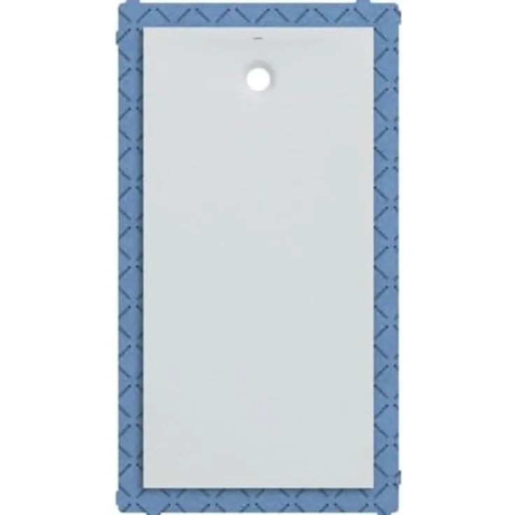 Geberit Rechteckduschwanne Olona 80x140 cm, Höhe 4 cm, Ablauf hinten mittig, weiß- matt - 550.918.00.1