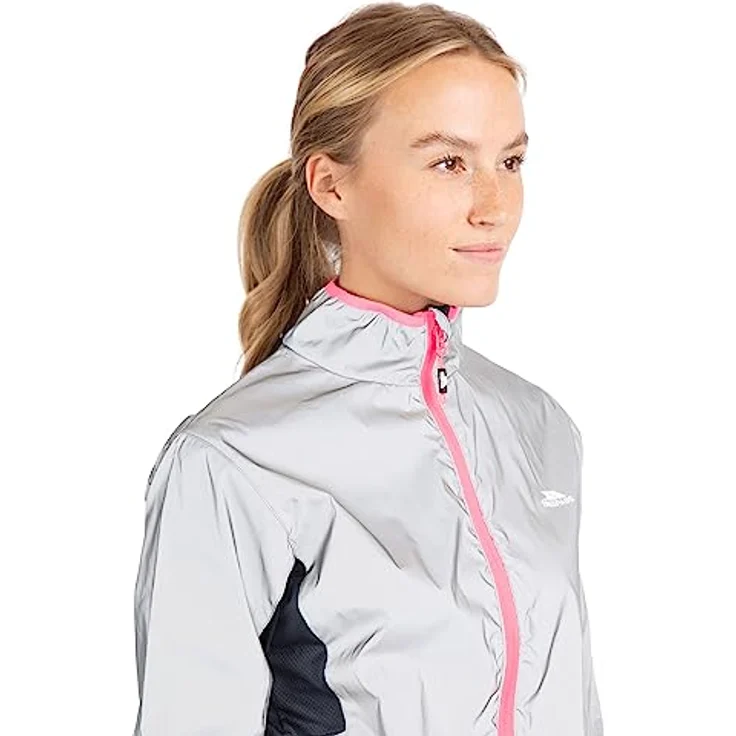 Trespass Damen Regenjacke Lumi, wasserdicht, winddicht, silber – Bild 8
