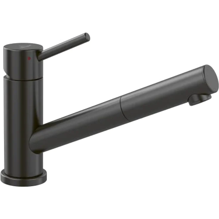 Villeroy & Boch Como Shower Window | Hochdruck | Einhand-Küchenarmatur mit herausziehbarer Handbrause und Vorfenstermontage | Anthracite | 92580005 – Bild 1