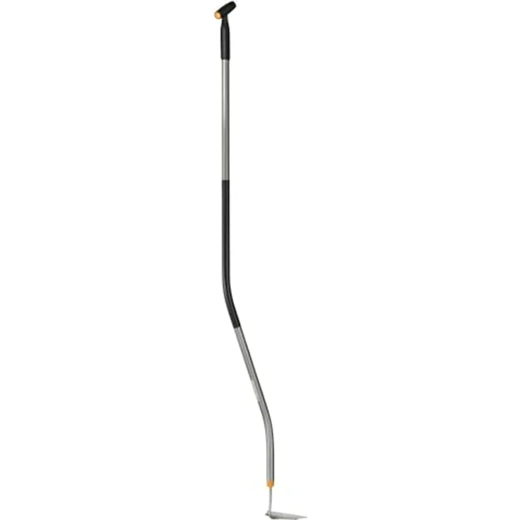 Fiskars Ergonomische Hacke, 155 cm Aluminium-Stiel mit gehärtetem Borstahl-Kopf, Schwarz/Grau, ideal zum Entfernen von Unkraut und Lockern des Erdbodens – Bild 1