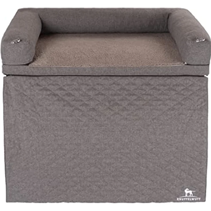 Knuffelwuff orthopädisches Sofa-Hundebett Yona XL 100 x 65cm Grau - Hundekissen für große, mittelgroße und kleine Hunde - Waschbar – Bild 2
