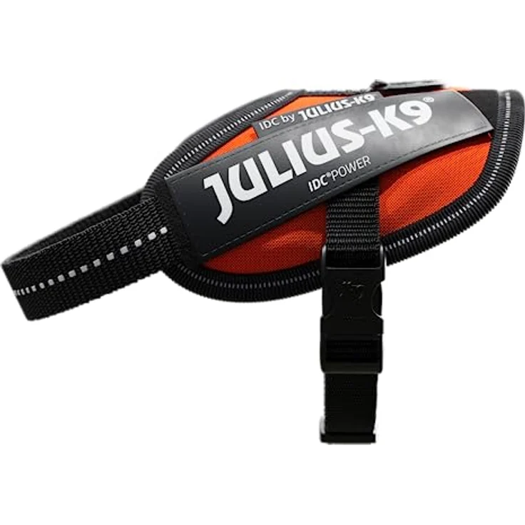 JULIUS K-9 IDC Powergeschirr, Größe: 2XS/Baby 2, Austauschbare Klettaufschriften, Robuste Konstruktion, Reflektierende Elemente, UV Orange – Bild 2