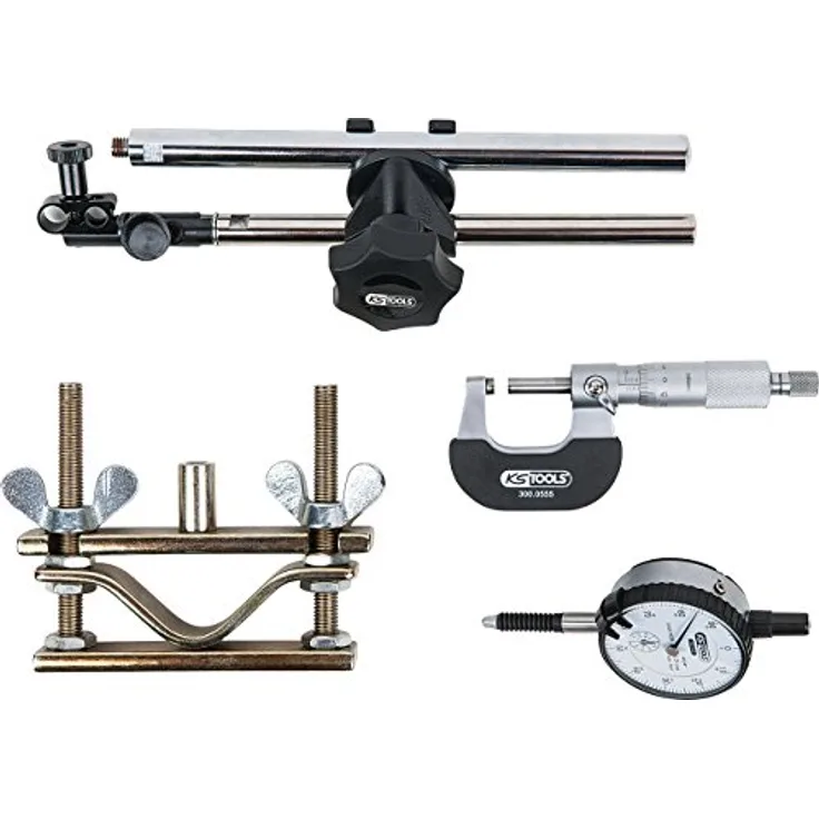 KS Tools 300.0690 Bremsscheiben-Messwerkzeug-Satz, 4-tlg
