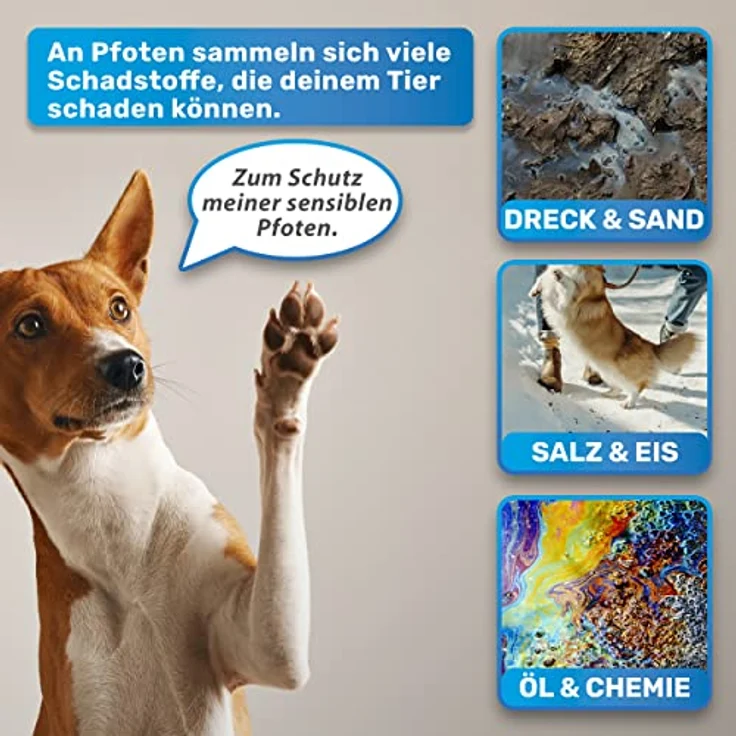 BluePet Pfotenreiniger PfotenBlitz Größe L, inkl. Mikrofaser-Handtuch, für saubere Hundepfoten, entfernt Dreck & Schmutz – Bild 3