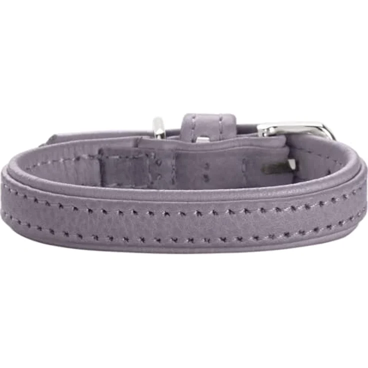 HUNTER Hundehalsband SOHO Mini, hellblau, Rindsleder, weich & geschmeidig, fellschonend, leicht, für kleine Hunde & Welpen, Made in Germany, Größe: 24 – Bild 2