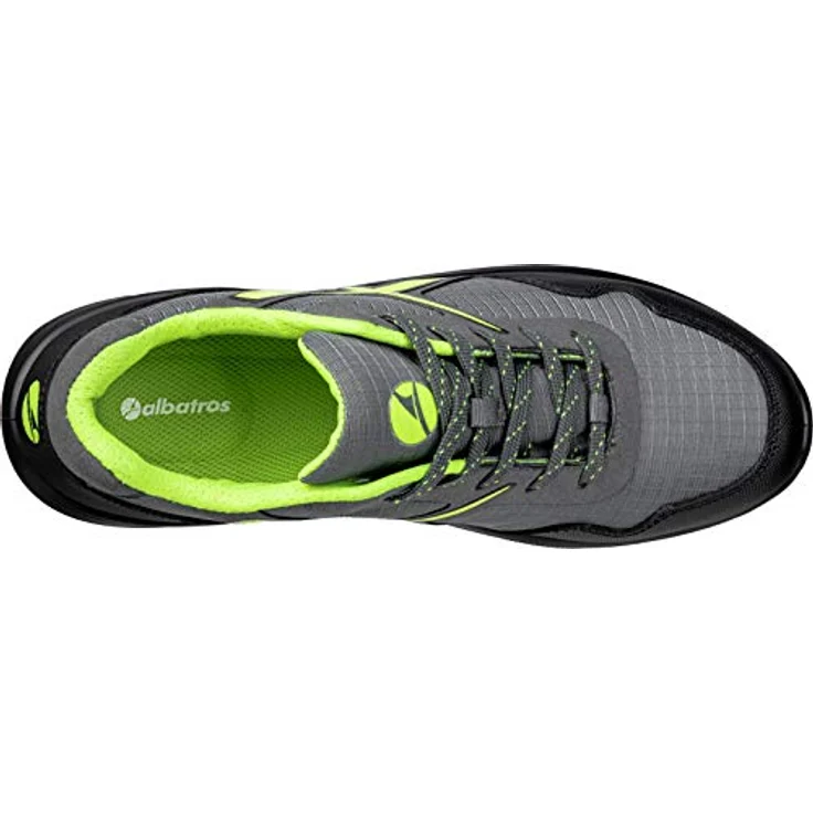 ISM Sicherheitsschuh DRIFTER GREEN LOW, S1P zertifiziert, grau/grün, Größe 41, rutschfeste DUO-PU-Sohle, wasserabweisendes Mikrofaser-Ripstop-Gewebe – Bild 3