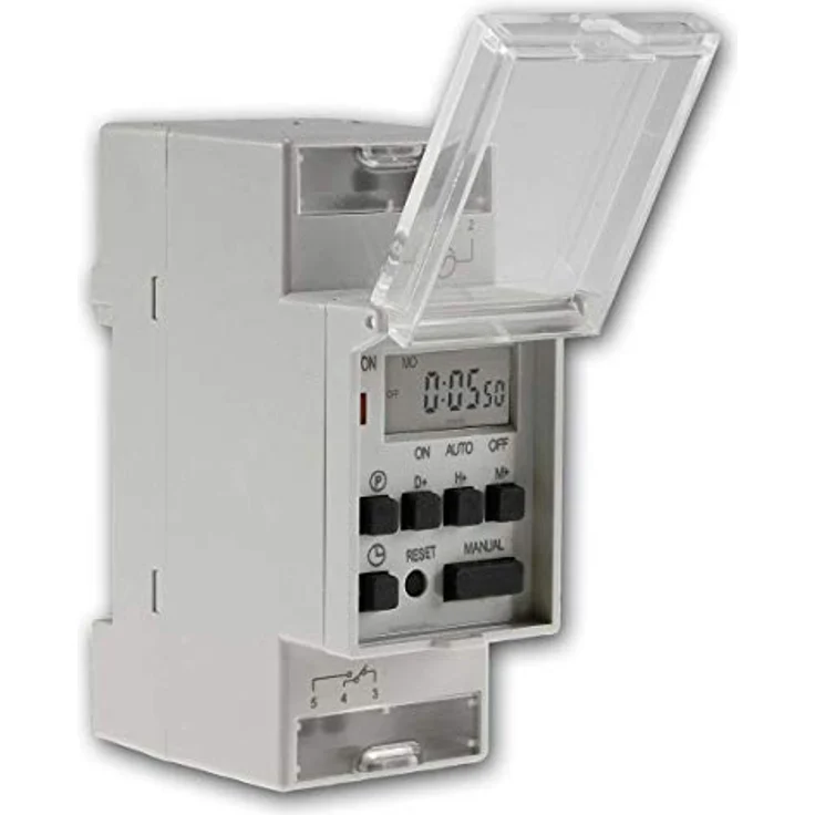 world-trading-net Wochen-Zeitschaltuhr für Schalttafel mit Bluetooth, 8 Programme, max. 1600 Watt, LCD Display – Bild 3