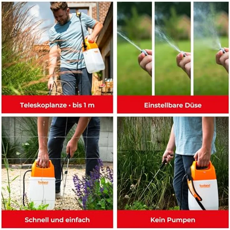 Toolland Akku-Drucksprüher 6 L – Bild 3