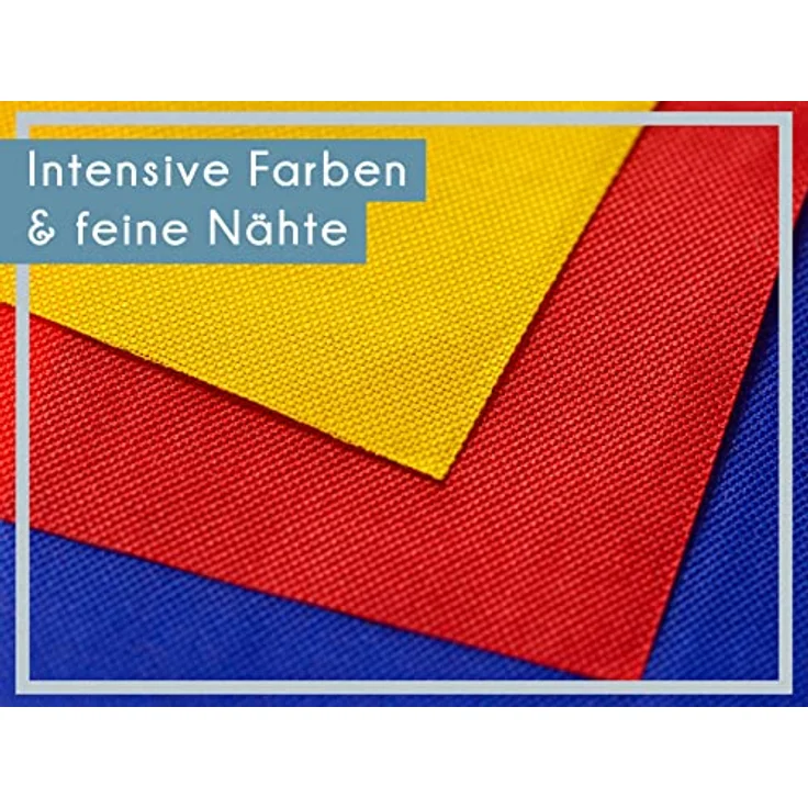 PHENO FLAGS Flagge Flaggenkette 10 Meter Girlande Fahnenkette Wimpelkette Deko, stabile Schnur, bunt – Bild 5