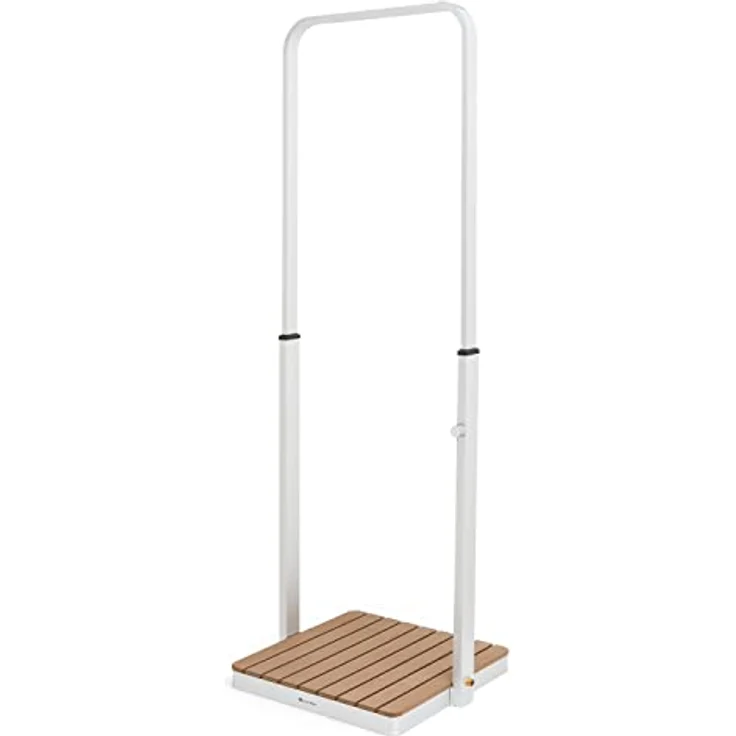 blumfeldt Gartendusche Sumatra Breeze, Bodendusche mit eloxierter Aluminium-Basis und rutschfestem WPC-Top, ohne Stromanschluss, für Garten und Sauna – Bild 1