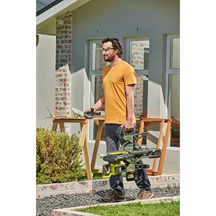 Ryobi Akku Kapp- & Gehrungssäge 18 V Sägeblattdurchmesser 190 mm ohne Akku – Bild 3