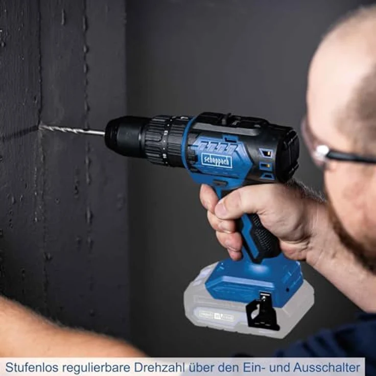 Scheppach Akku-Schlagbohrschrauber BC-CD60-X | 60 Nm | 3in1-Funktion | 20V IXES | Brushless Motor | LED | 1,5 – 13 mm | Gürtelclip – Bild 5