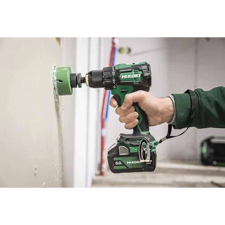 Hikoki Akku-Bohrschrauber DS18DE (Basic), Brushless Motor, 22-fach verstellbares Drehmoment, 13 mm Metall-Schnellspannbohrfutter, automatisierte Spindelarretierung, ohne Akku und Ladegerät, Kartonverpackung – Bild 2