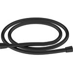 CHRIS BERGEN Brauseschlauch - Duschschlauch MADE IN GERMANY - in Schwarz matt - verschiedene Längen (125 cm - 160 cm) (125 cm)