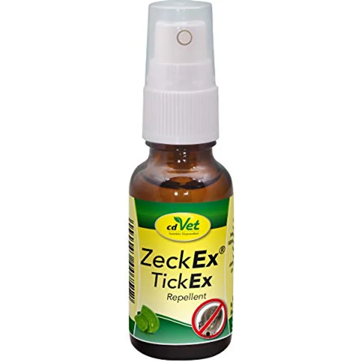 cdVet ZeckEx Zeckenabwehr-Spray 20 ml - Sofortschutz mit Langzeitwirkung für Mensch und Tier, natürliches Zeckenmittel ohne synthetische Zusatzstoffe, dermatologisch getestet, 50 ml, 750