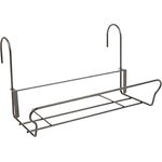 H.G. Balkonkastenhalter Universal mit Sicherheitshaken 41,5 x 22 cm, Schwarz