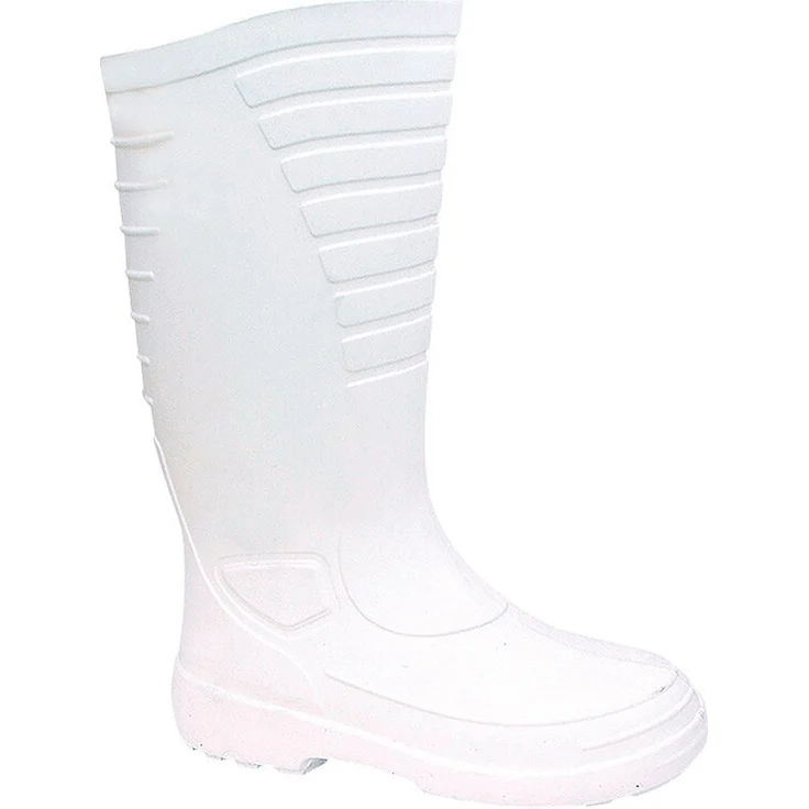 Lemigo EVA-Stiefel Wellington, weiß, leichtes EVA-Material, Größe 39, hohe Wärmeisolierung, flexibel bis -30°C, ohne Schutzkappe