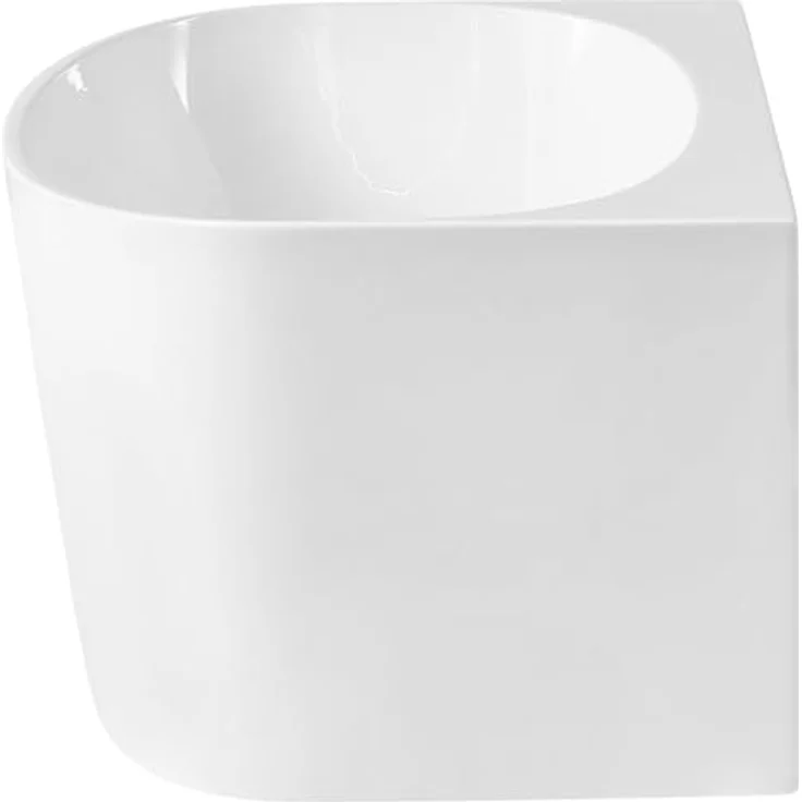 Beliani Badewanne Parnaiba, 280 l, 170 cm, 80 cm, klassisches weißes Acryl, wandmontierbar, platzsparend – Bild 6