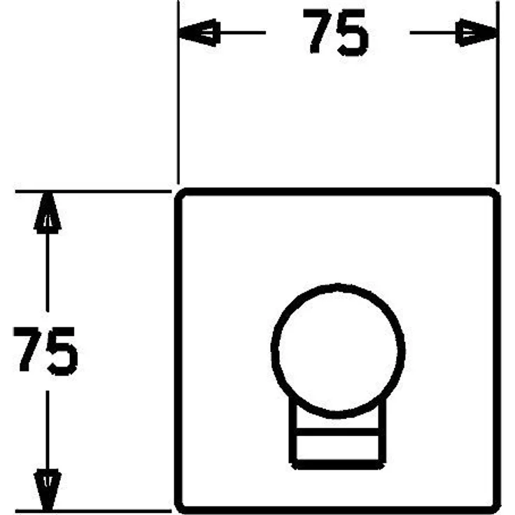 Hansa Wandanschlussbogen mit Rückflussverhinderer, Duschinstallation, verchromt, 51180170 – Bild 3
