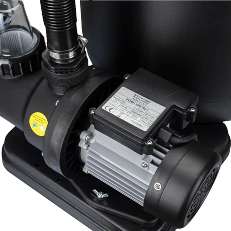 COIL Filterpumpe Poolpumpe, Selbstansaugende Umwälzpumpe mit 7000-12000 l/h, Vorfilter 250-600 W, IPX5, 230V/50Hz – Bild 7