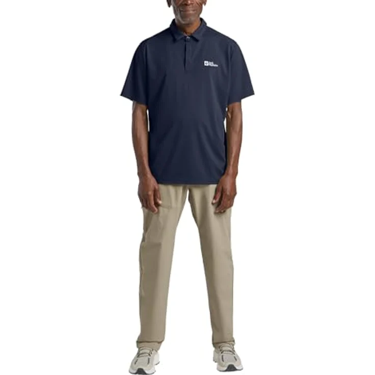 Jack Wolfskin Poloshirt DELGAMI POLO M, atmungsaktiv und inspiriert von den Bergen – Bild 4