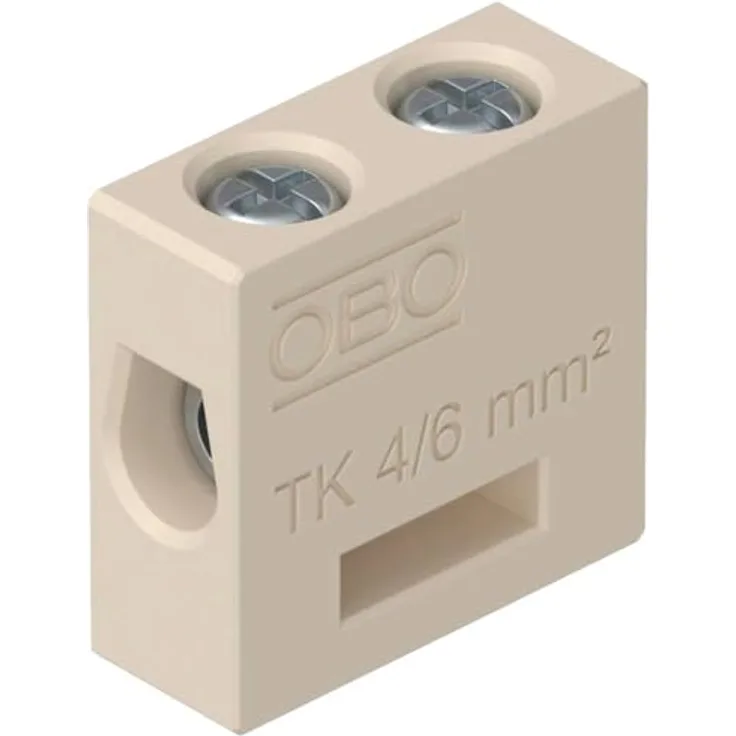 OBO Bettermann TK 06 Keramikklemme flexibel, hochtemperaturbeständig, für 6-6 mm², Polzahl 1, 5 Stück