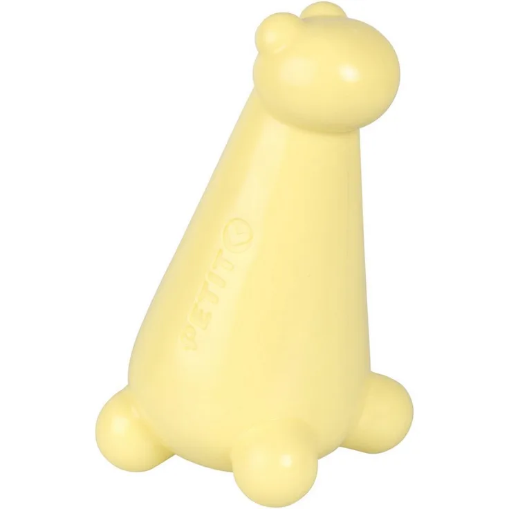 DUVO+ Petit Gigi Spielknochen, Belohnungsspielzeug für Welpen und kleine Hunde, gelb, 15 x 9 x 9 cm