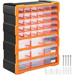 Monzana Sortimentskasten MW1502 39 Schubladen 47,5x38x16cm Trennwände bis 72 Fächer Werkstatt Sortierbox Sortierkasten