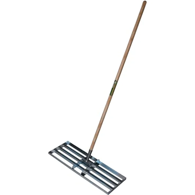 Freund Rasenrakel, Stahlkopf weiß verzinkt, 5 Streben, ideal für Rasenflächen und Beetvorbereitung, ohne Stiel, 70 x 25 cm, 3.550 g – Bild 3