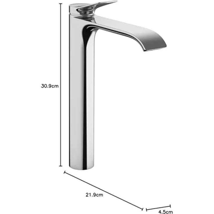 Hansgrohe Vivenis Spültischarmatur, ComfortZone 250, Keramikmischsystem, Strahlart WaterfallStream, EcoSmart, Anschlussart G 3/8 – Bild 9