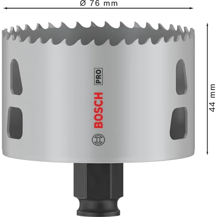 Bosch 1x PRO Multi Material Power Change Plus Lochsäge (76 mm, für Weichholz, Trockenbauwand) – Bild 3