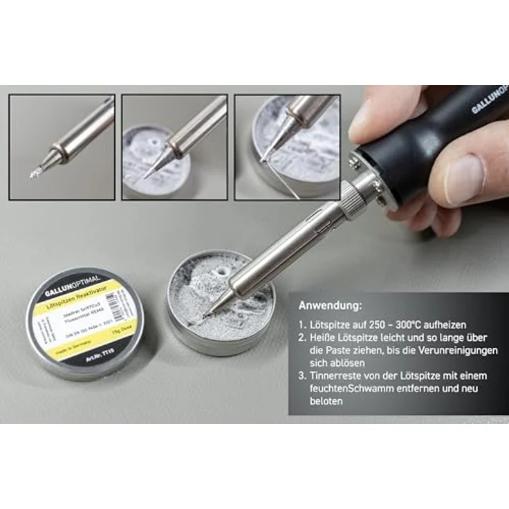TechnikRat TT15 Lötspitzen-Reaktivator bleifrei 15g Dose – Bild 3