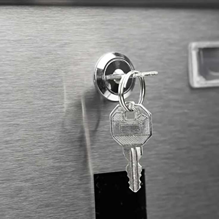 Grafner Edelstahl Briefkasten mit Zeitungsrolle und 3 Sichtfenstern + Namensschild Postkasten  – Bild 4