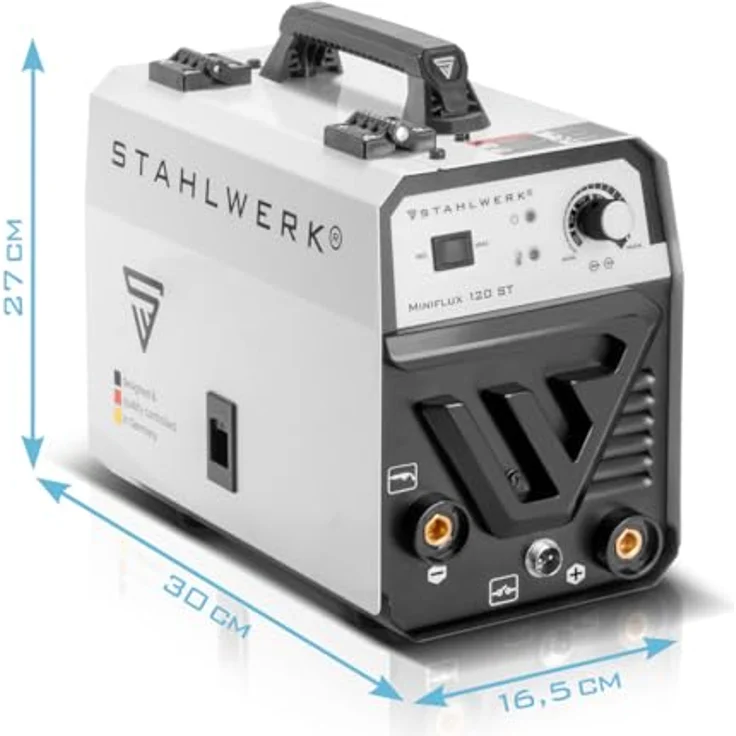 STAHLWERK Fülldrahtschweißgerät Mini FLUX 120 ST, 20-120 A, Packung, mit synergischem Drahtvorschub und ARC, MMA-Funktion - Preisvergleich – Bild 5