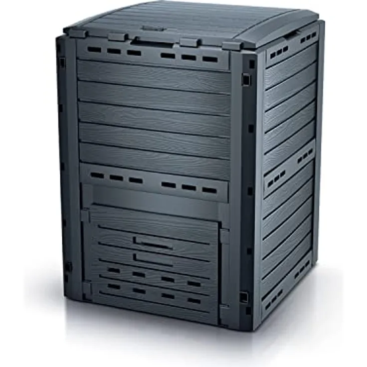 Planta de compostaje COMPOGREEN WOODY 280L., dimensiones (mm) 596x600x1000, color Antracita