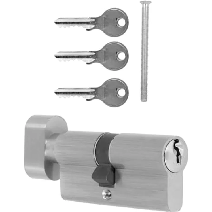 Schließzylinder mit Knauf - 30 x 35 mm - 3 Schlüssel - ( Knaufzylinder - Zylinderschloss - Profilzylinder ) – Bild 2