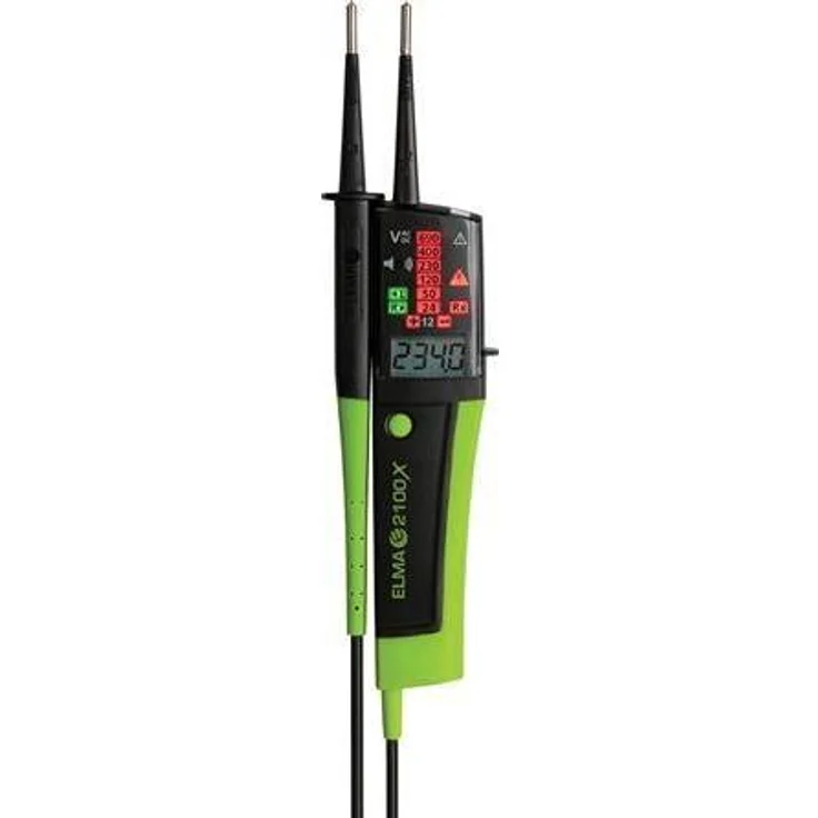 Elma Instruments 2100X, Multimeter und Spannungsprüfer 12-690V AC/DC mit LED-Display, Digitalanzeige und IEC 61010-1 CAT IV (CAT IV 300V)