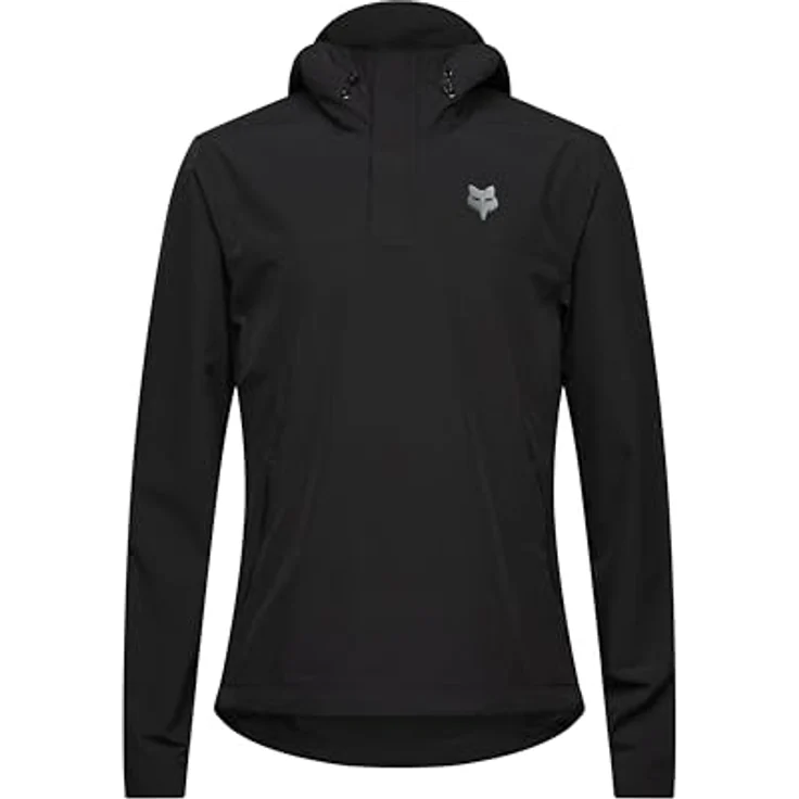 Fox Ranger Wind Pullover, Herren Velojacke, winddicht mit verstellbarer Kapuze, schwarz, L – Bild 7