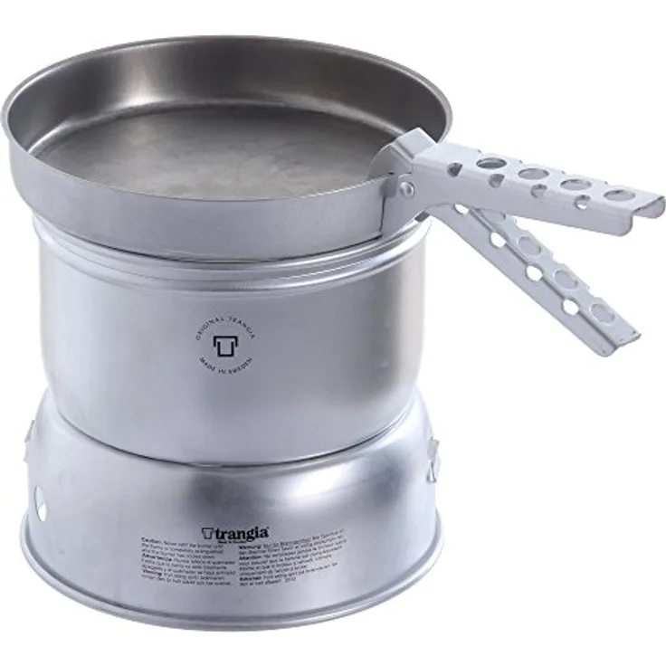 Trangia 27, Campingkocher mit 2 Töpfen, Bratpfanne und Windschutz, ultraleichtes Aluminium, 690 g